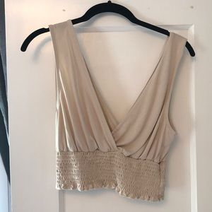 Urban outfitters nude crop top